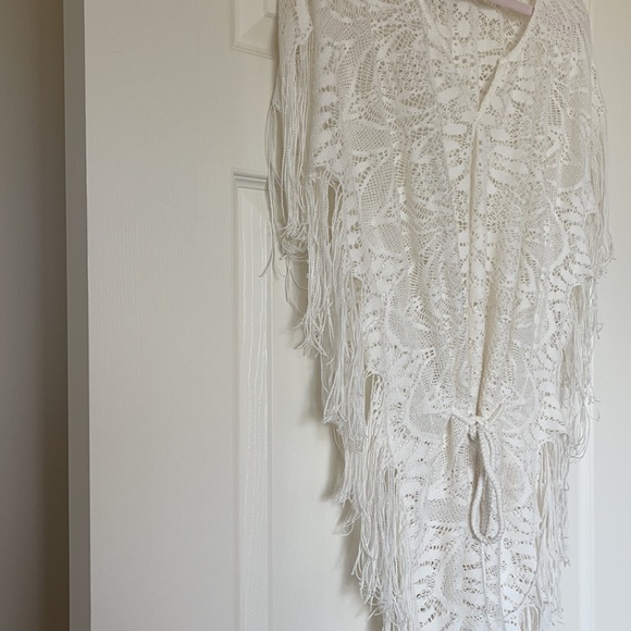 Lucky Brand Boho Chic Lace Fringe top size M - Picture 9 of 14